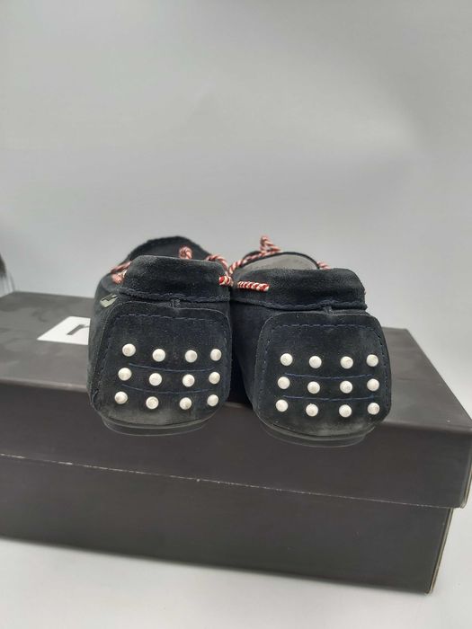 Buty mokasyny NESSI skóra naturalna  granatowe rozmiar 36