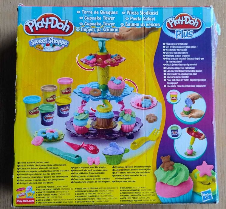 Play Doh Hasbro Sweet Shoppe Cupcake Tower Patera na babeczki Ciastolina