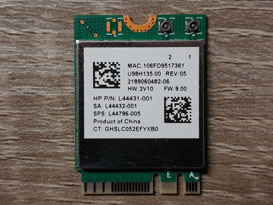 Wi-Fi + BT модуль Realtek RTL8822CE от HP, м.Лукьяновская: 122 грн