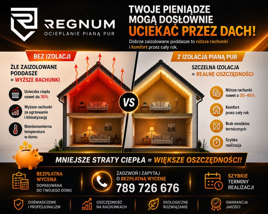 Ocieplanie pianą PUR | Izolacje natryskowe