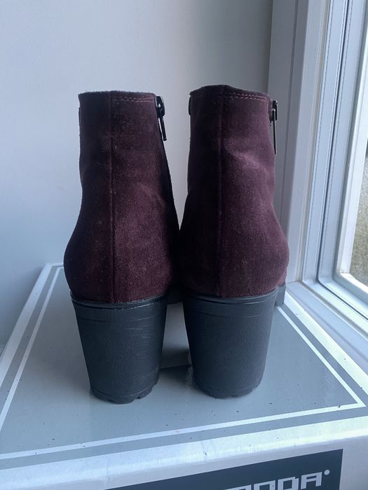 Bordowe botki Primamoda 38