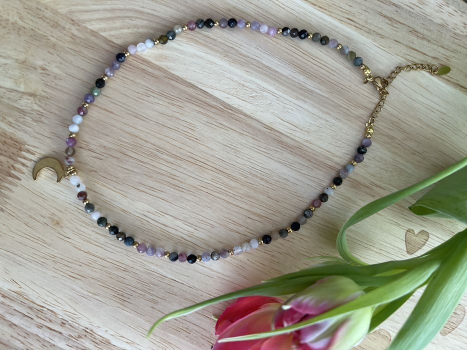 Naszyjnik choker z kamienia naturalnego
