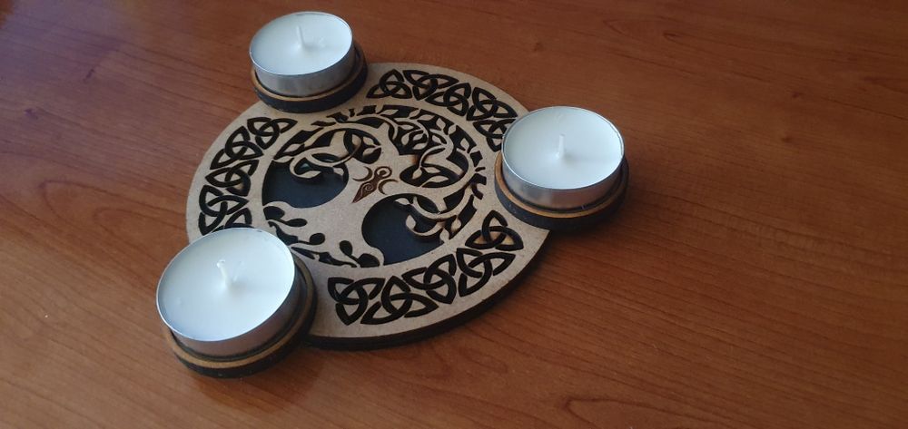 Porta-Velas Zen para 3 velas