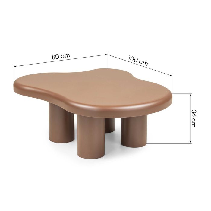 ZZ3076 - Stolik kawowy Vercelli 100 cm, choco