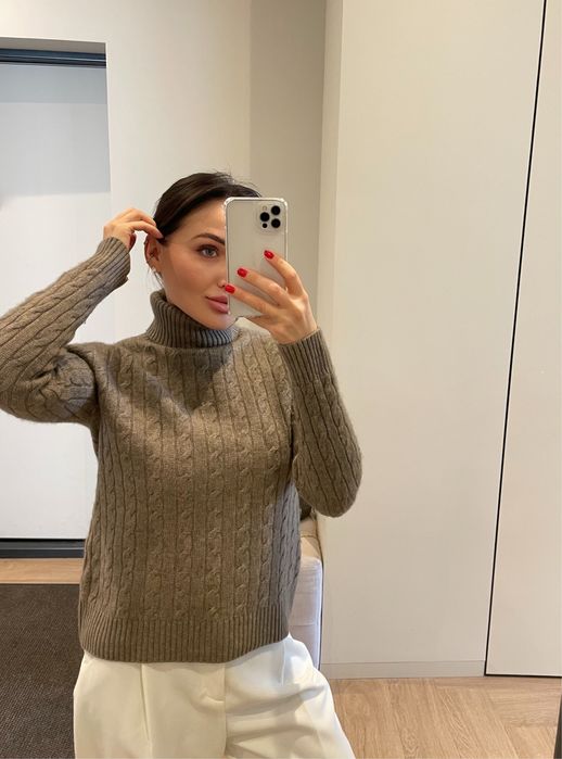 Кашемір вовна светр гольф S стиль old money cos