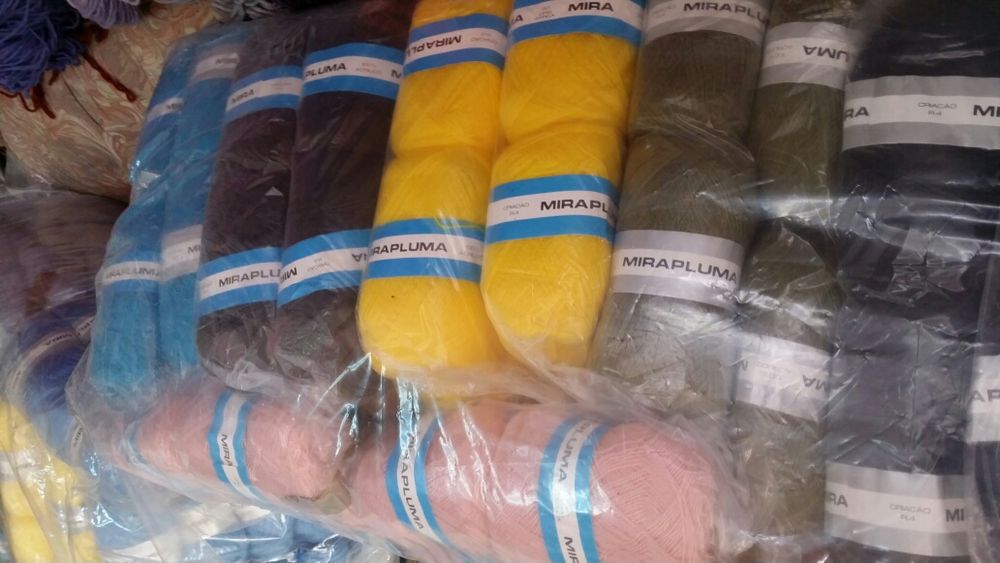 Lãs novelos várias cores