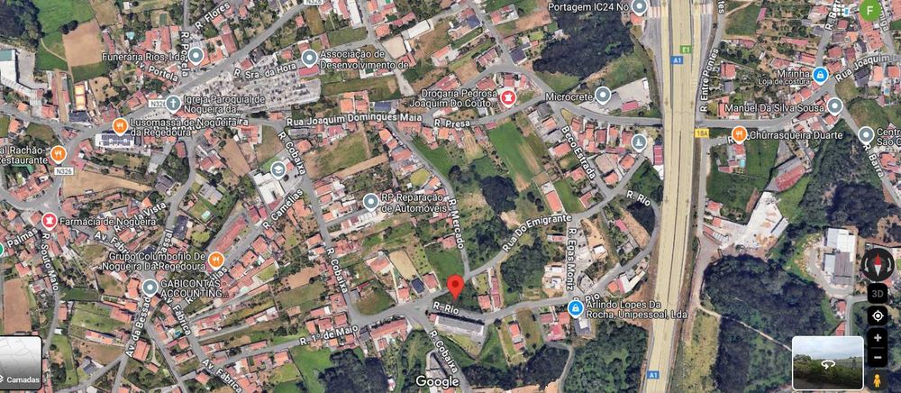 Excelente lote de terreno com 1480 m2 em Nogueira da Regedoura