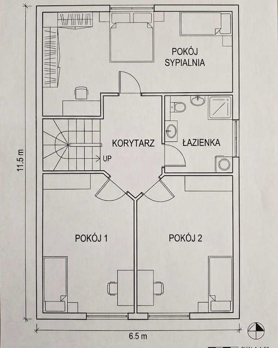 Wolnostojący dom w Parchowie