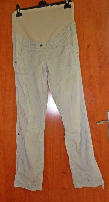 spodnie ciążowe letnie biodra 115 len