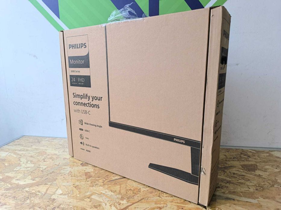 Monitor Philips 3000 Series 23.8" LED IPS FullHD 75Hz USB-C