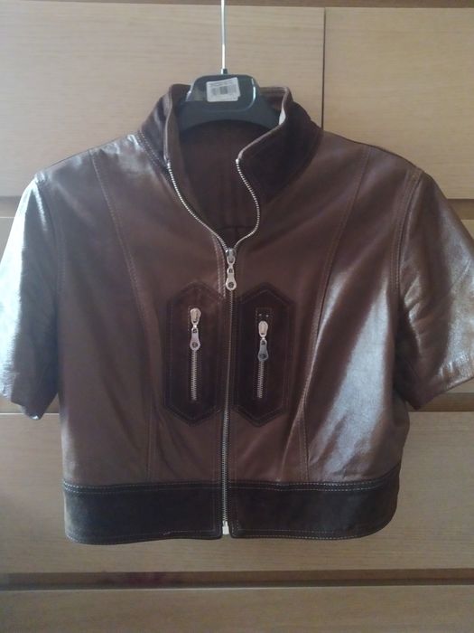 Kurtka narzutka skóra naturalna