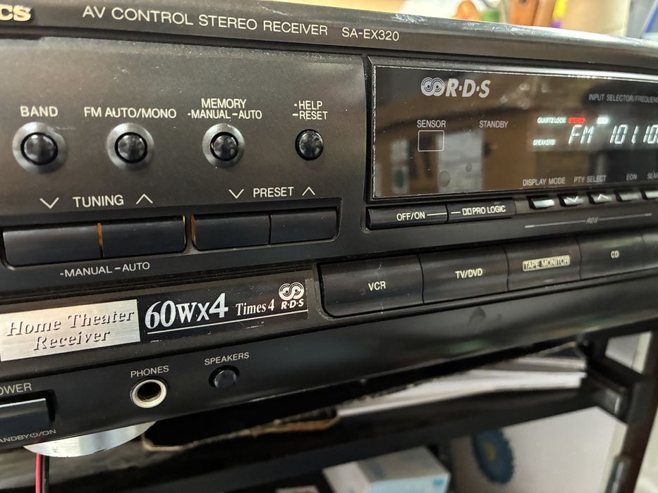 Amplificador Receiver Radio Technics SA EX 320 160W  som phono