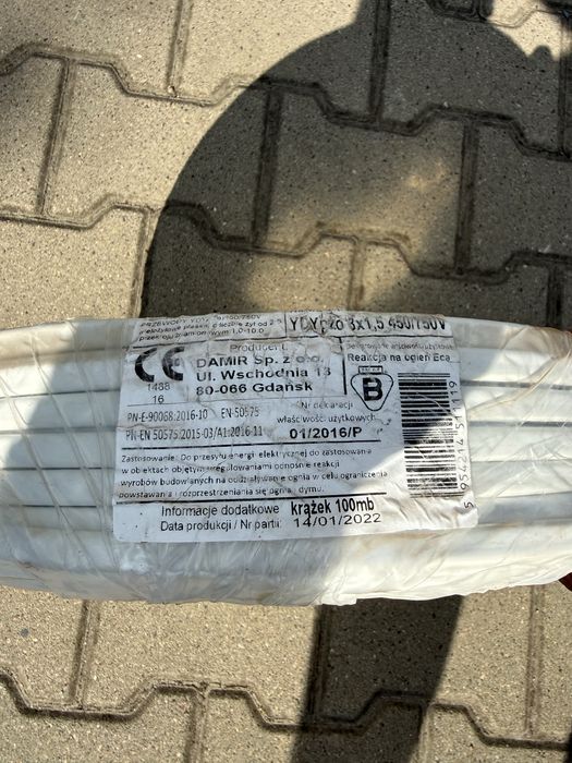 Kabel 3x1.5 100m peszel gratis