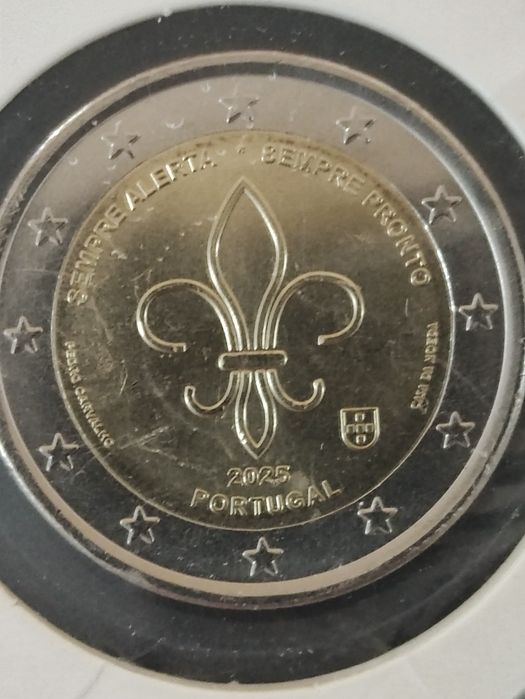 Moeda 2€ 2025 Sempre alerta. Sempre pronto Escotismo Mundial