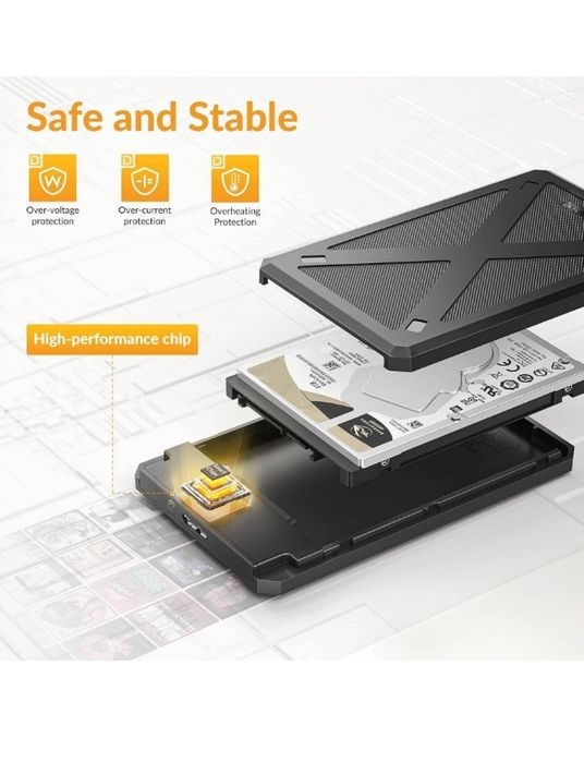IDsonix 2.5-дюймовий корпус для жорсткого  диску USB 3.0 до SATA |||