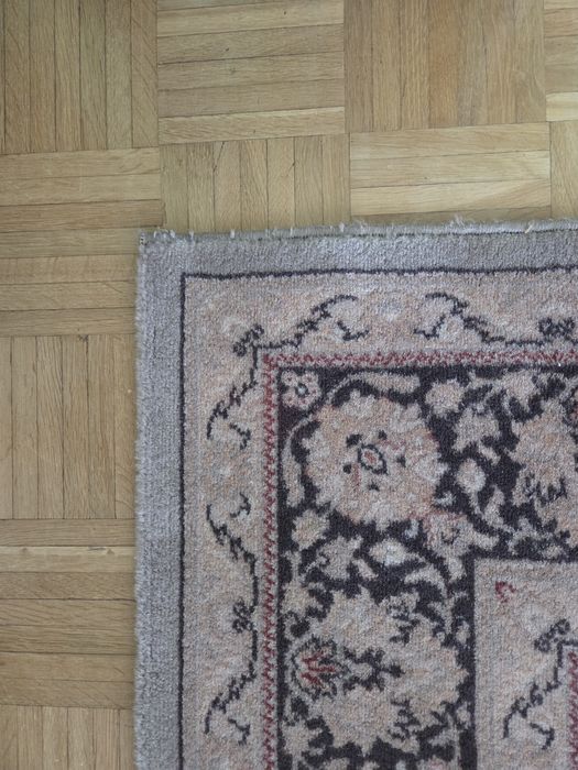 Dywan wełniany używany  2 × 2 .85 szary brąz