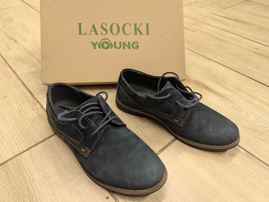 Buty Lasocki Young - rozmiar 32 - granatowe buciki