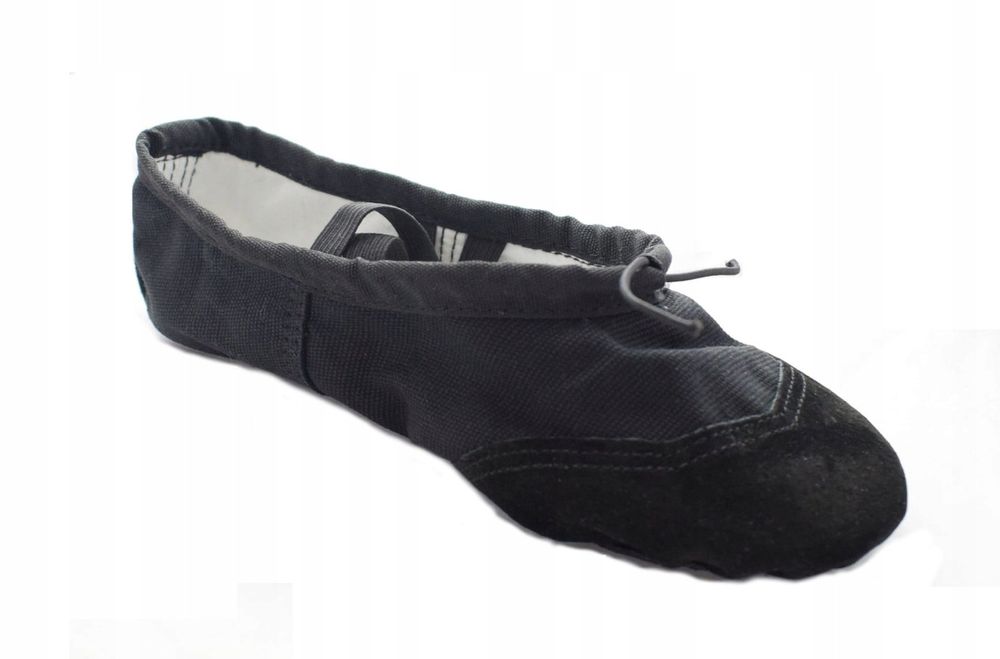 Baletki do tańca czarne 24cm rozm. 37 NOWE