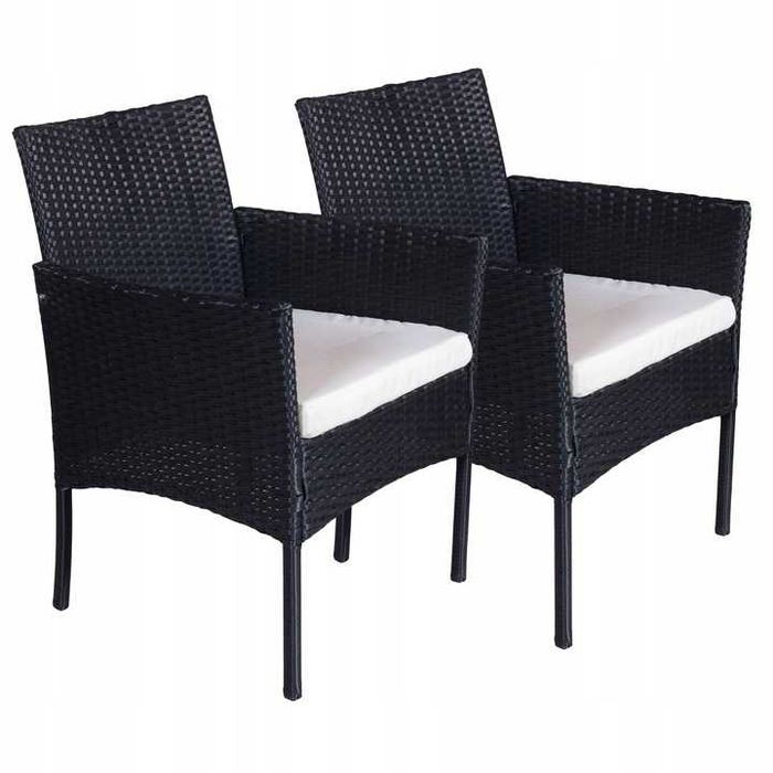 Meble Ogrodowe Technorattan Sofa 2 Fotele Stolik + Poduszki Komplet na Balkon Taras Ogród