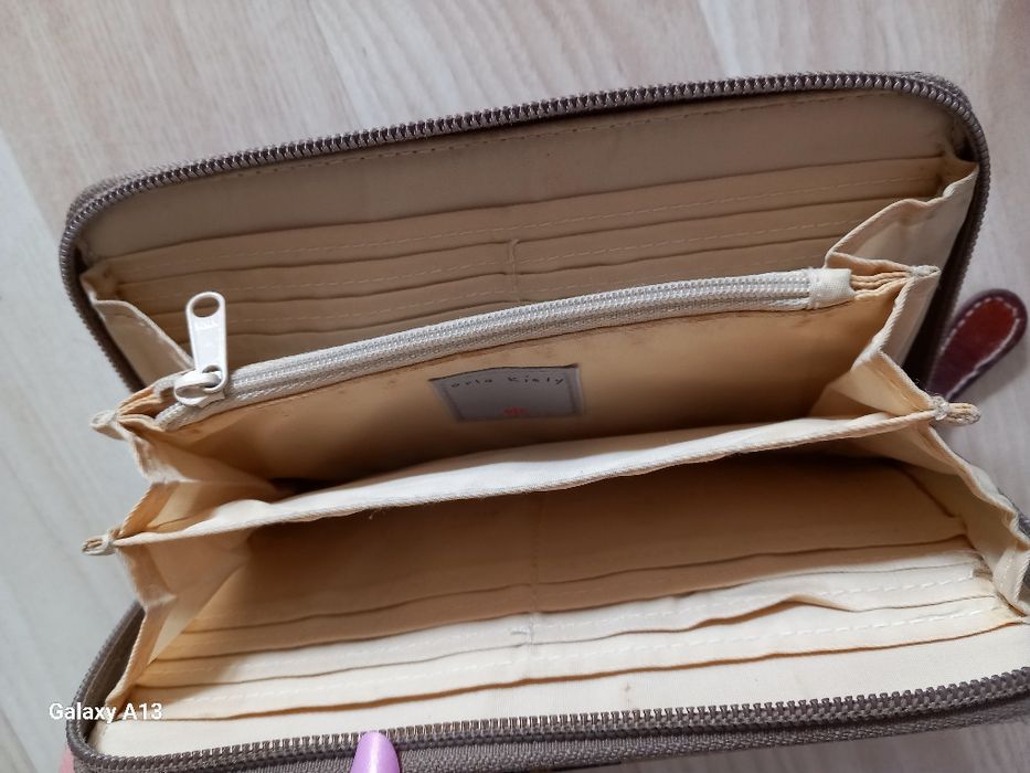 Orla kiely duży damski portfel Płótno