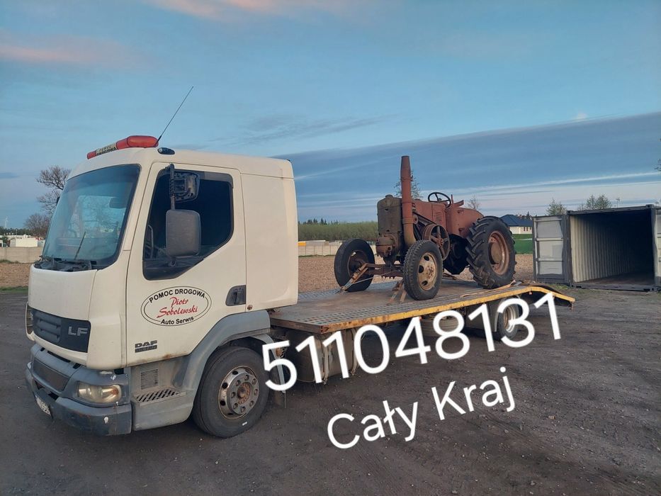 Pomoc drogowa transport maszyn
