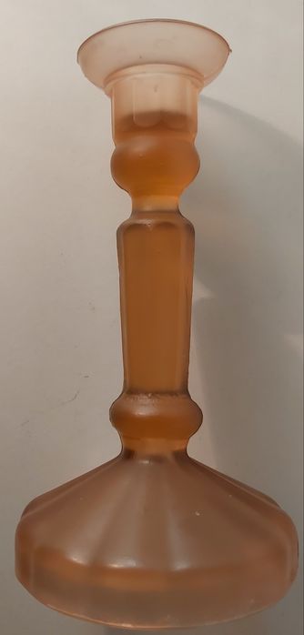 Candelabro vidro fosco Vintage