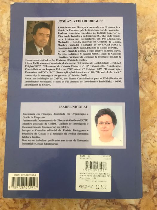 Livro Elementos de cálculo financeiro