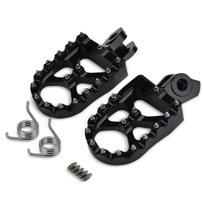 Pousa pés largos alumínio CNC maquinados cafe racer scrambler