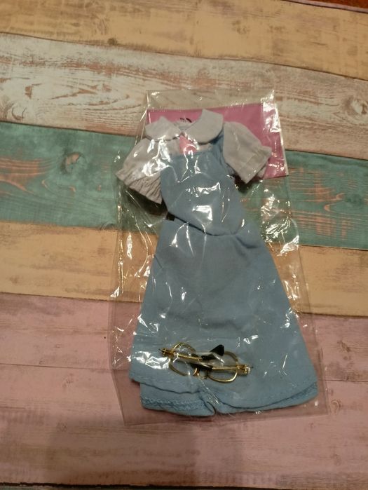 Zestaw ubranek dla lalki okulary nowe barbie