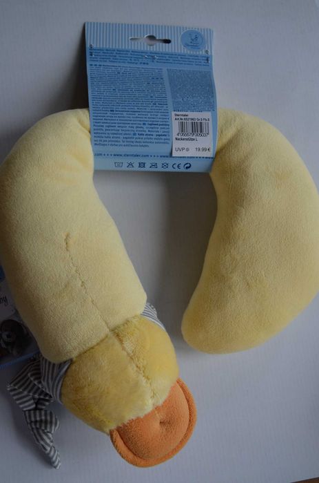 nowa poduszka podróżna podpierająca kark zagłówek Sterntaler kaczuszka