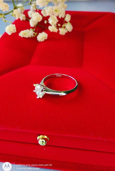 Pierścionek z Diament 1CT Moissanit Gratisy:)  Promocje !:)