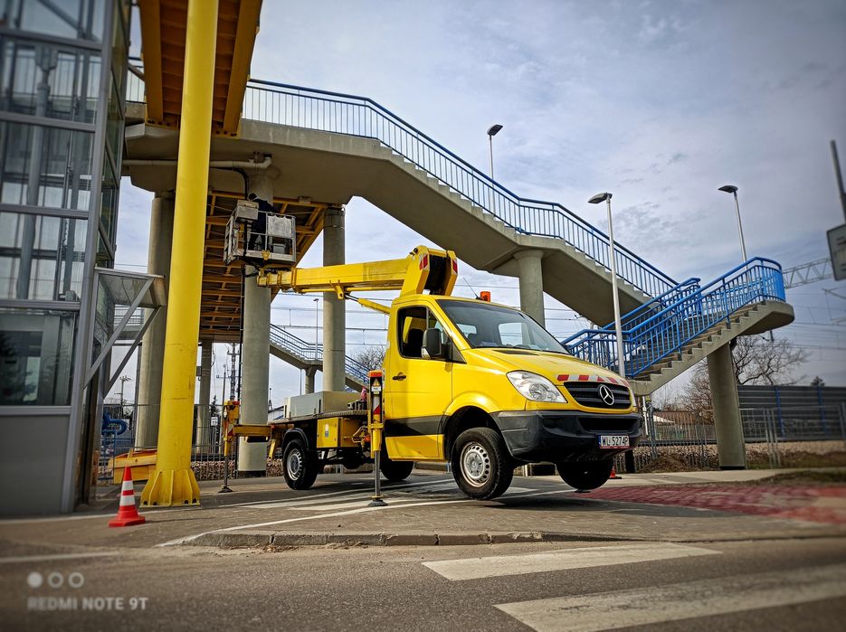 Podnosnik koszowy wynajem Wołomin Radzymin Niepret 22m 25m 27m 30m 35m