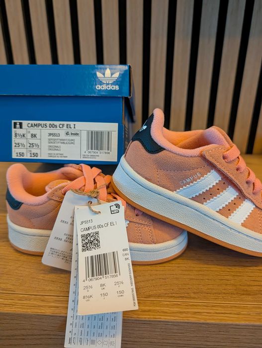 Ténis Adidas Atacadores Elásticos Menina Campus 00s tamanho 25,5 Novos