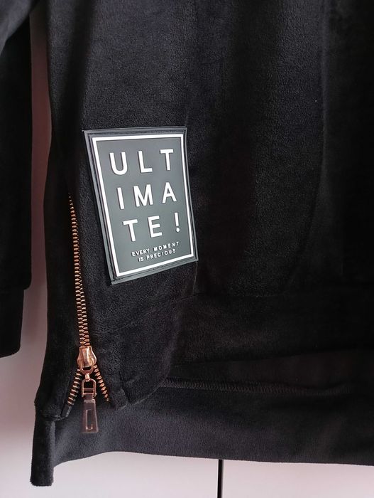 Komplet welurowy czarny, rozmiar "M"