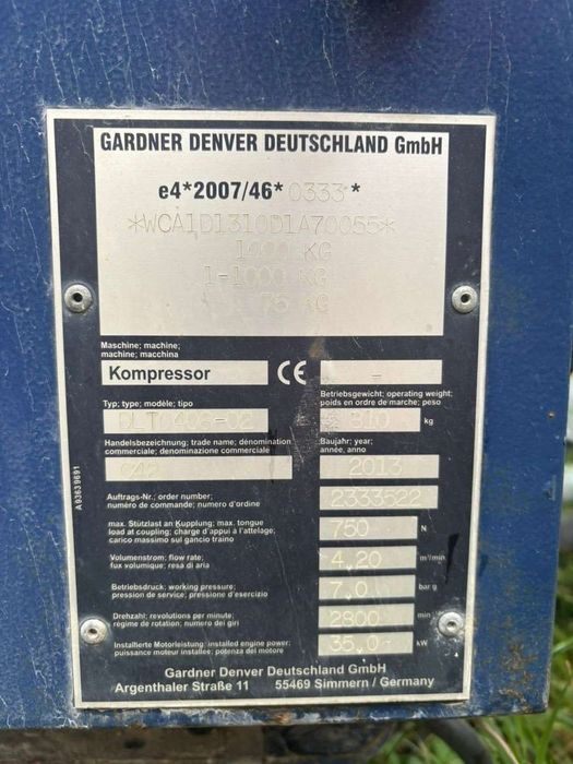 Kompresor sprężarka  Compair C42 Tylko 390 Mtg