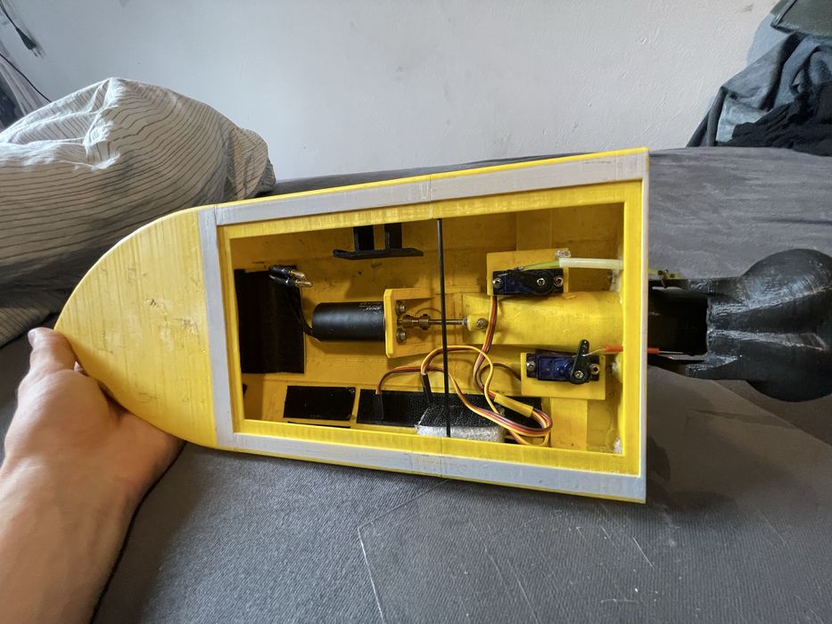 łódź rc ślizg jet druk 3d 35cm