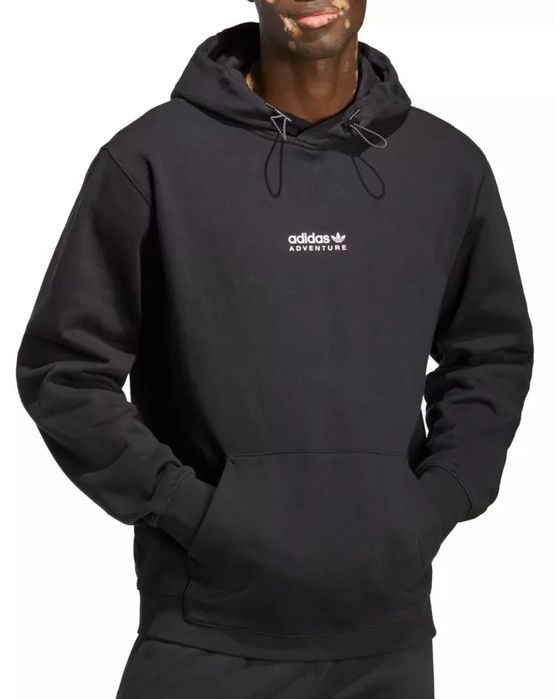 Bluza z kapturem czarna adidas M