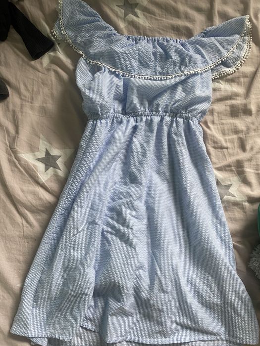 літнє легке голубе плаття розміру S