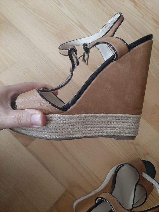 Sandały next koturna platforma