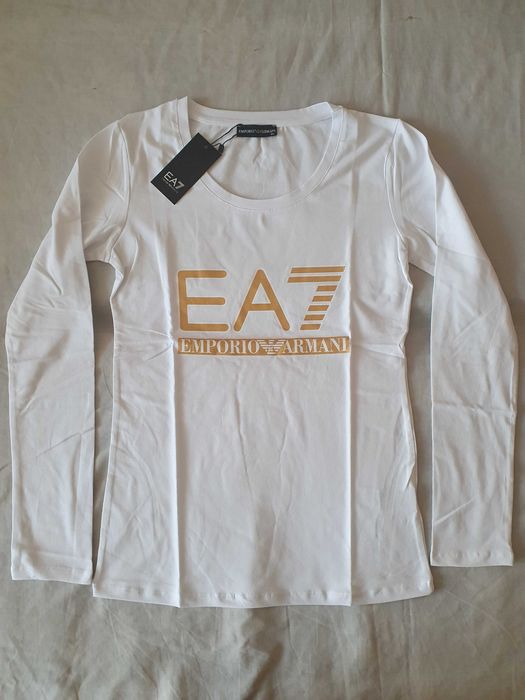 NOWY damski longsleeve Emporio Armani koszulka EA t-shirt bluzka xl 42