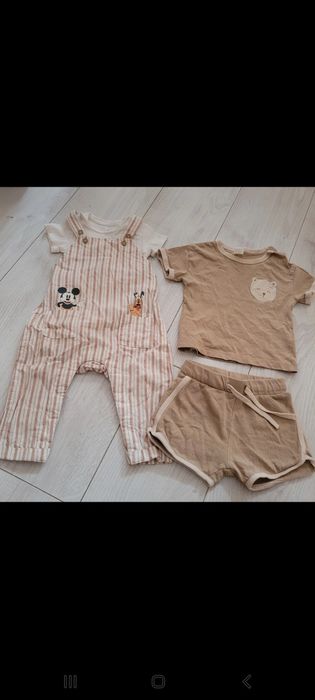 Paczka 80/86 lato chlopiec komplety zestaw letnie