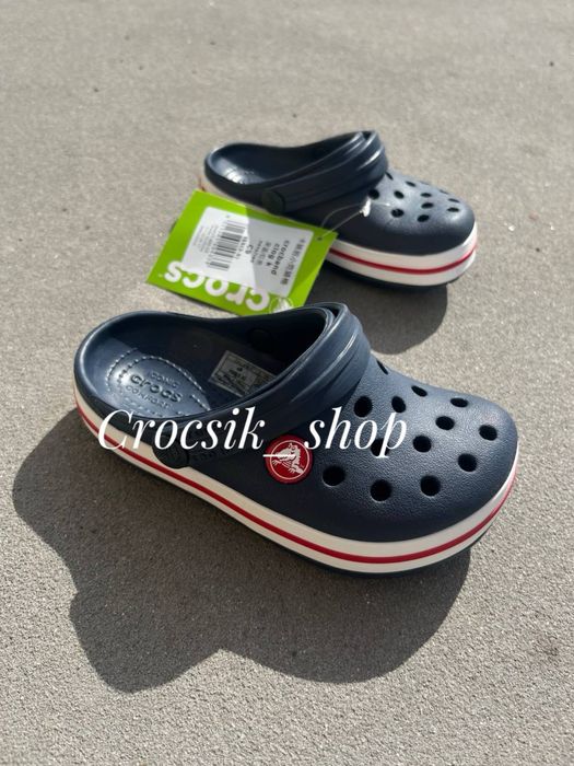 Дитячі крокси сабо crocs crocband kids stucco/ melone