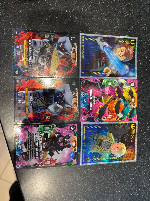 Karty kolekcjonerskie ninjago *swiecące*