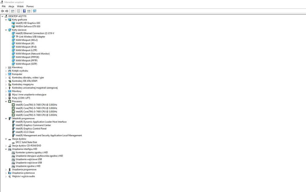 Komputer gamingowy Intel Core i5-7400/ 8GB/ 512 SSD/ GTX