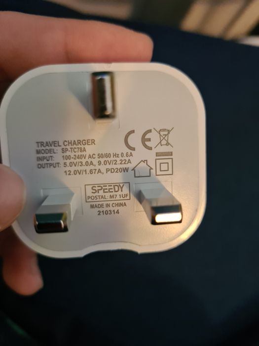 Ładowarka typ c wtyczka angielska