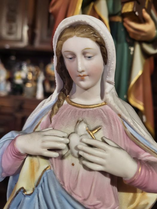 * rezerwacja Maryja Serce mieczem przebite Porcelana Andenne