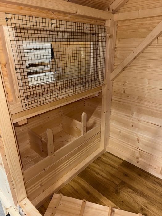 Kurnik z woliera 400x150