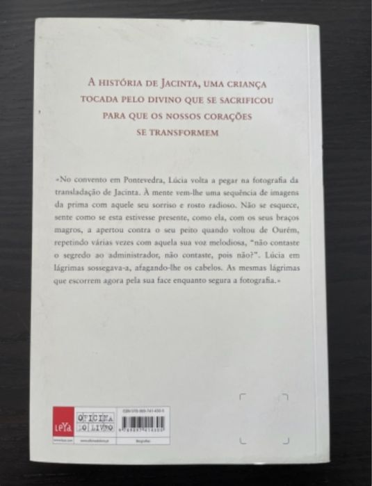 Livro “Jacinta - A profecia”, de Manuel Arouca