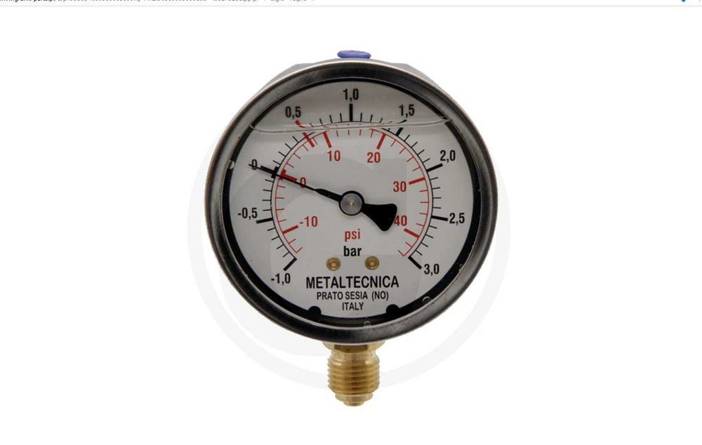 Manowakuometr asenizacyjny MZ 1/4" glicerynowy 63mm manometr