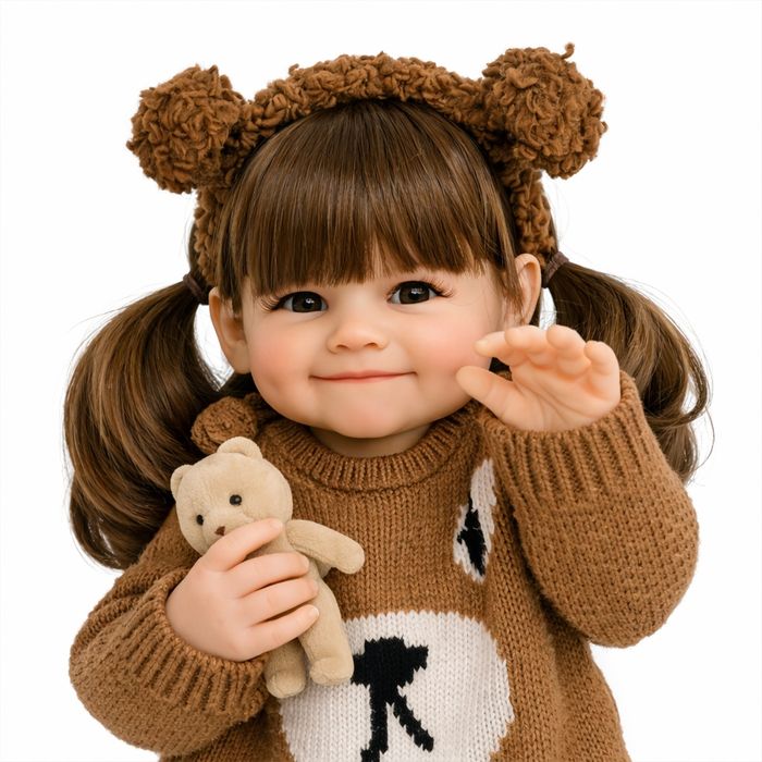 Лялька Reborn 55 см (22") реалістична вінілова, 1.3 кг, зайчик